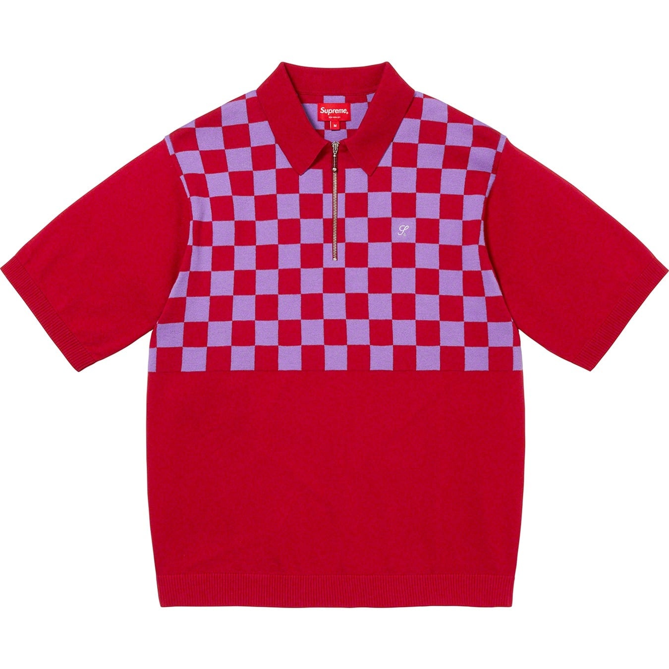 Checkerboard Zip Polo view 6